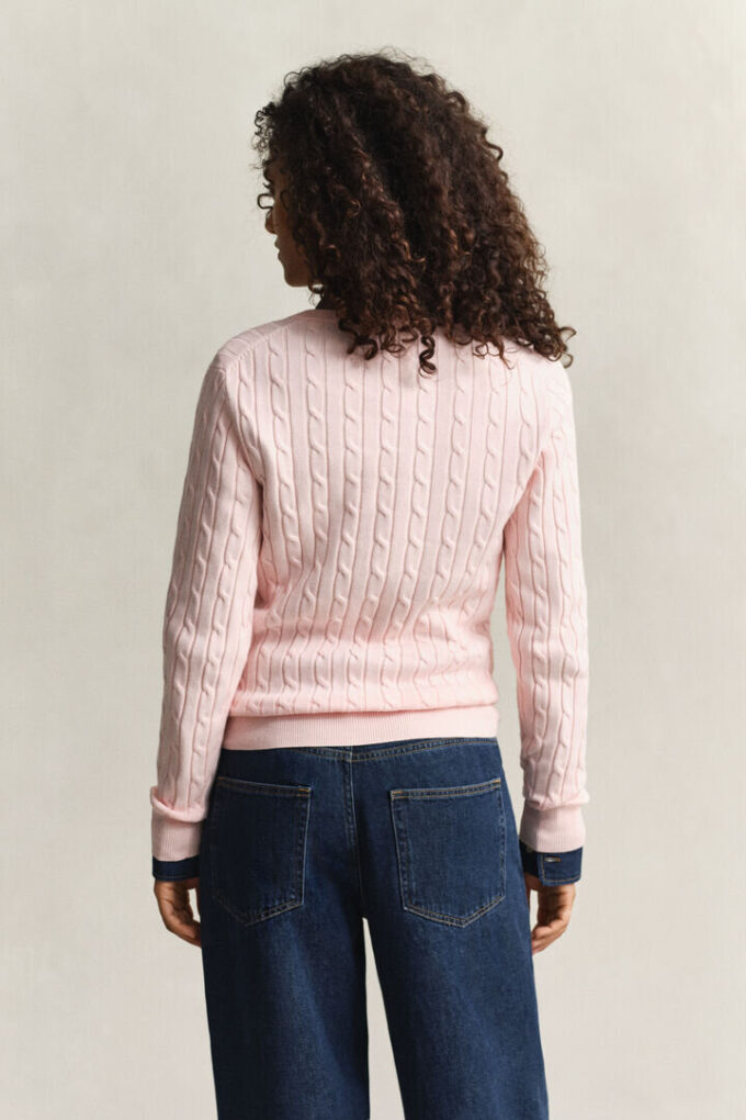 Cable Knit V-Neck Sweater Cable Knit V-Neck Sweater