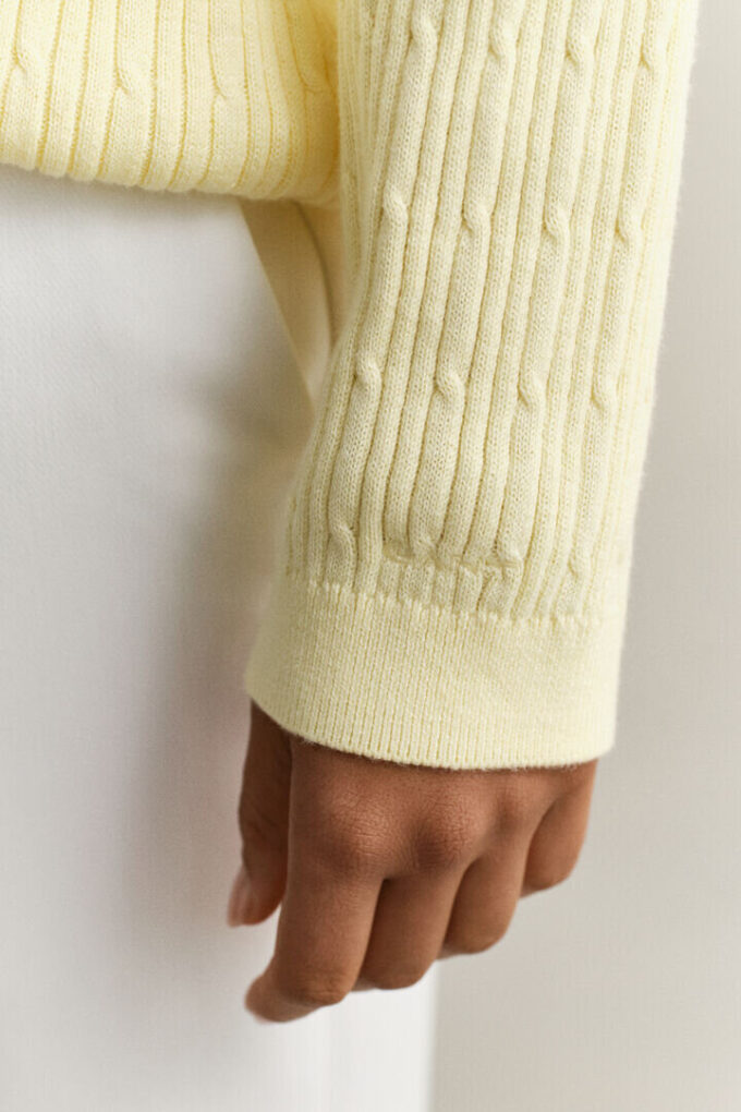 Cable Knit V-Neck Sweater Cable Knit V-Neck Sweater