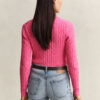 Cable Knit V-Neck Sweater Cable Knit V-Neck Sweater