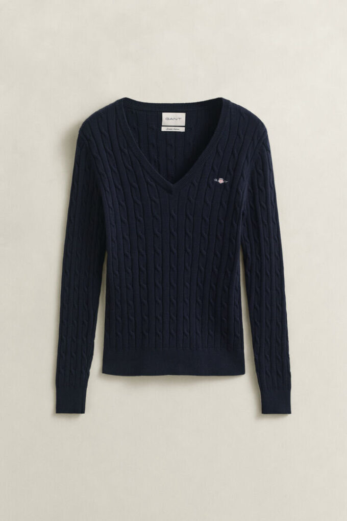Cable Knit V-Neck Sweater Cable Knit V-Neck Sweater