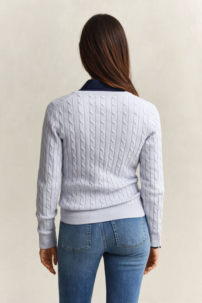 Cable Knit V-Neck Sweater Cable Knit V-Neck Sweater