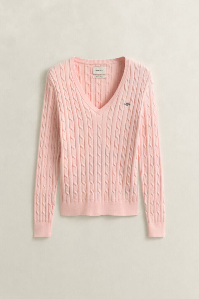 Cable Knit V-Neck Sweater Cable Knit V-Neck Sweater