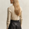 Cable Knit V-Neck Sweater Cable Knit V-Neck Sweater