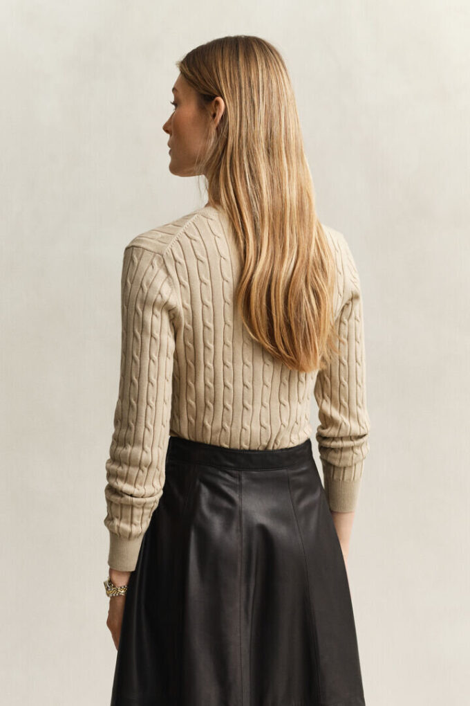 Cable Knit V-Neck Sweater Cable Knit V-Neck Sweater