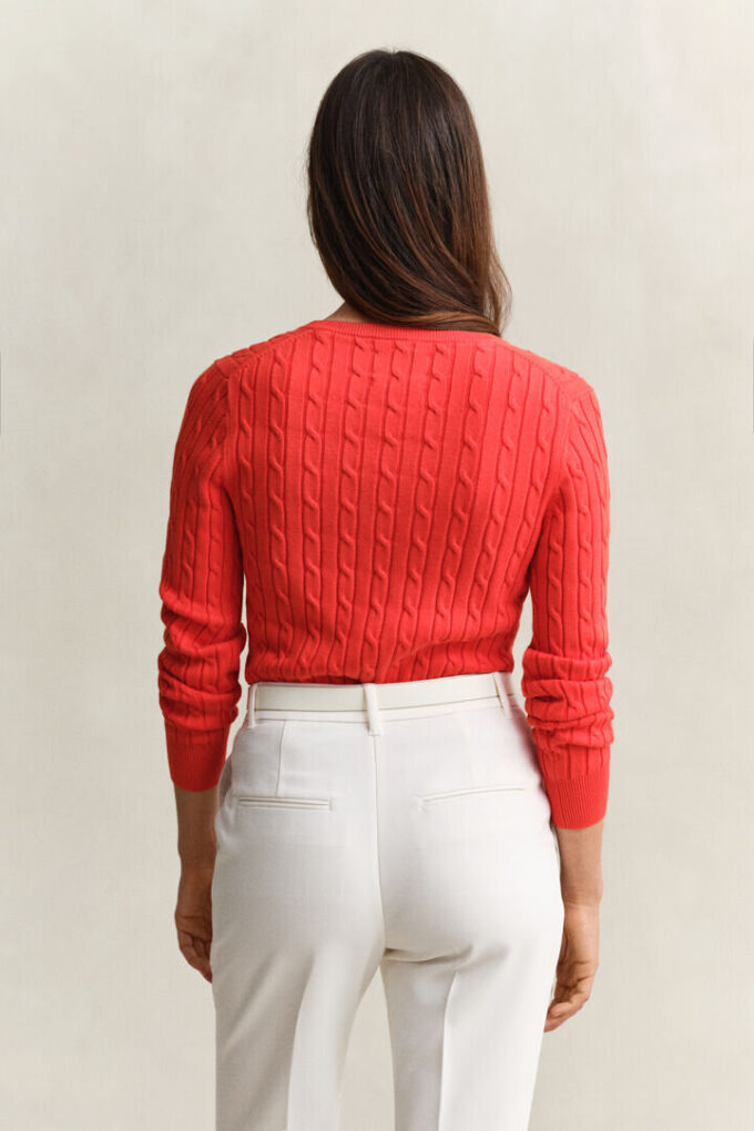 Cable Knit V-Neck Sweater Cable Knit V-Neck Sweater