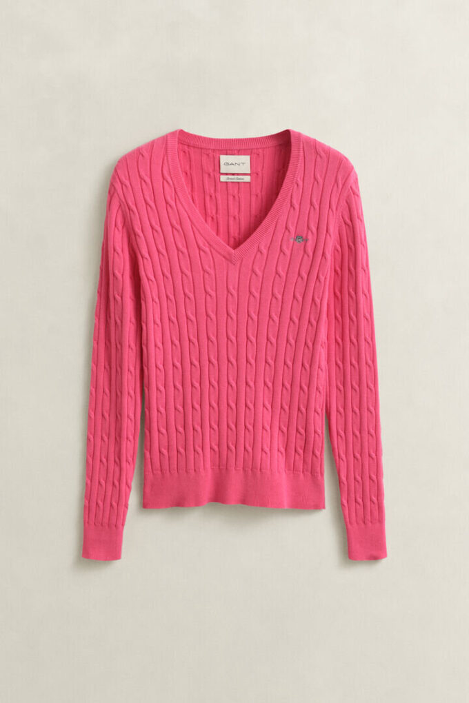 Cable Knit V-Neck Sweater Cable Knit V-Neck Sweater