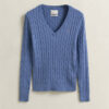 Cable Knit V-Neck Sweater Cable Knit V-Neck Sweater