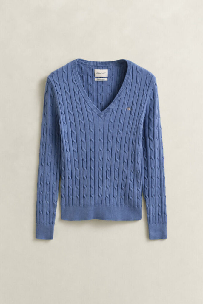 Cable Knit V-Neck Sweater Cable Knit V-Neck Sweater