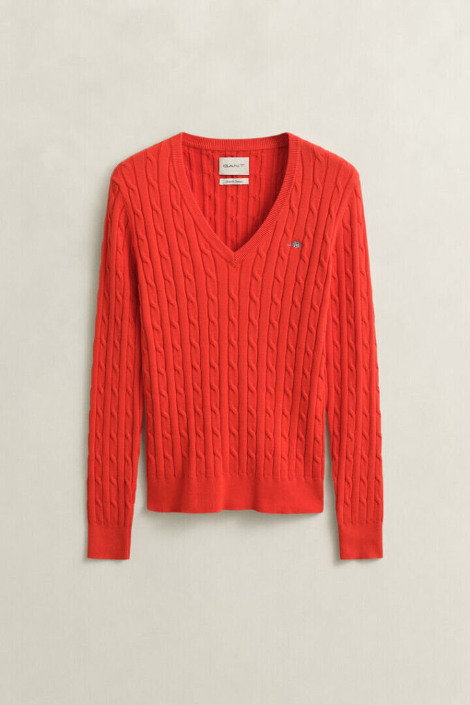 Cable Knit V-Neck Sweater Cable Knit V-Neck Sweater
