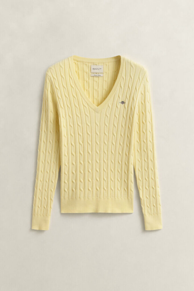Cable Knit V-Neck Sweater Cable Knit V-Neck Sweater