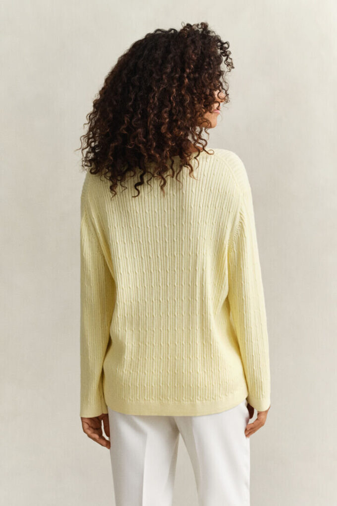 Cable Knit V-Neck Sweater Cable Knit V-Neck Sweater