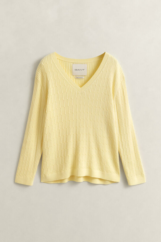 Cable Knit V-Neck Sweater Cable Knit V-Neck Sweater