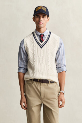 Cable Knit Vest