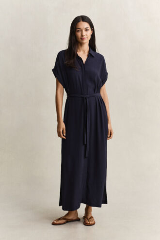 Cap Sleeve Shirt Dress