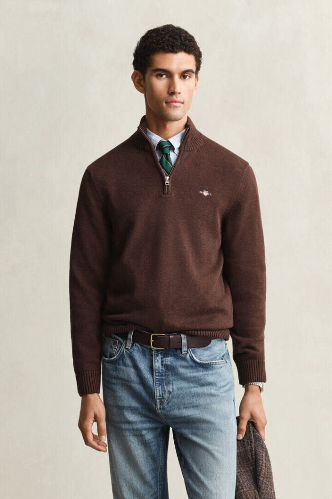 Casual Cotton Half-Zip Sweater Casual Cotton Half-Zip Sweater
