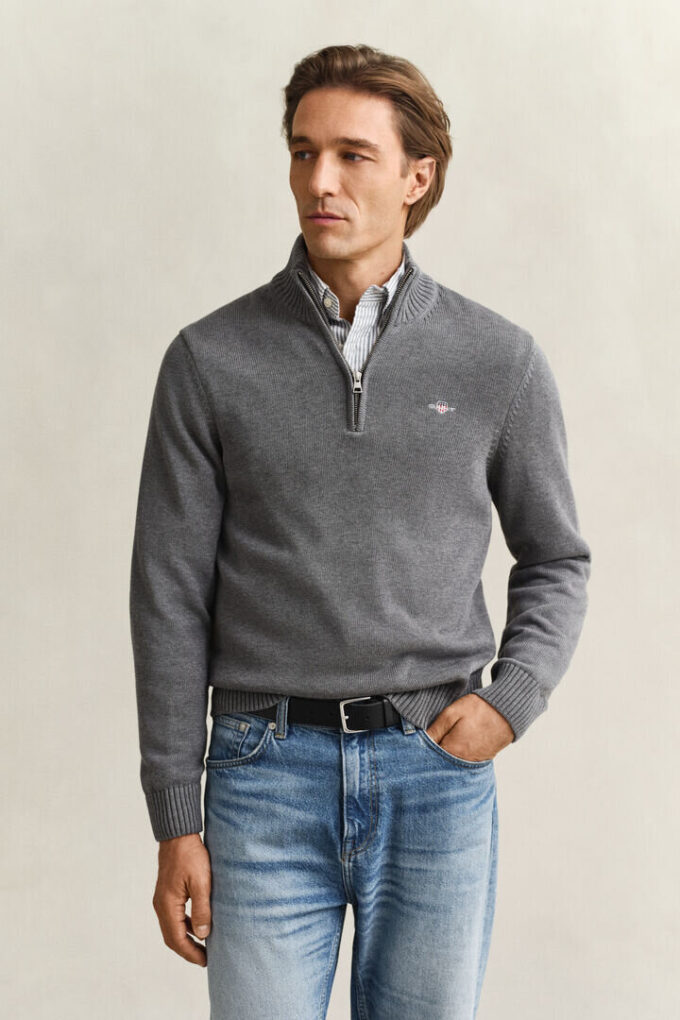 Casual Cotton Half-Zip Sweater Casual Cotton Half-Zip Sweater