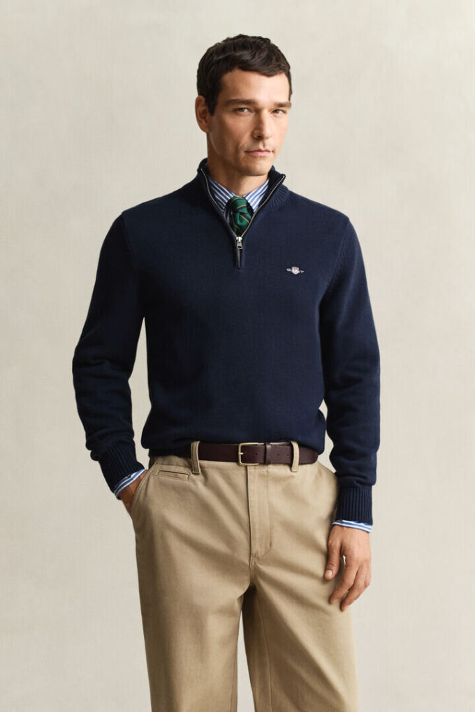 Casual Cotton Half-Zip Sweater Casual Cotton Half-Zip Sweater