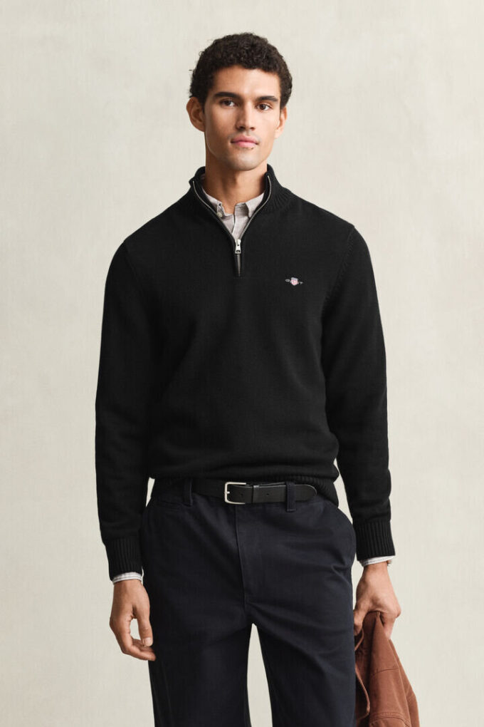Casual Cotton Half-Zip Sweater Casual Cotton Half-Zip Sweater
