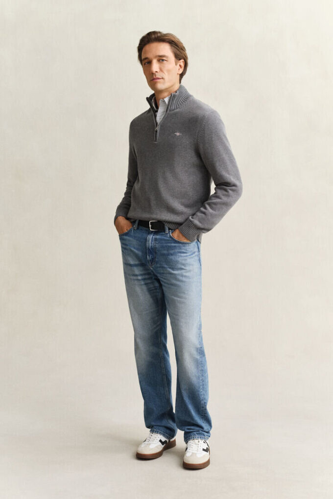 Casual Cotton Half-Zip Sweater Casual Cotton Half-Zip Sweater