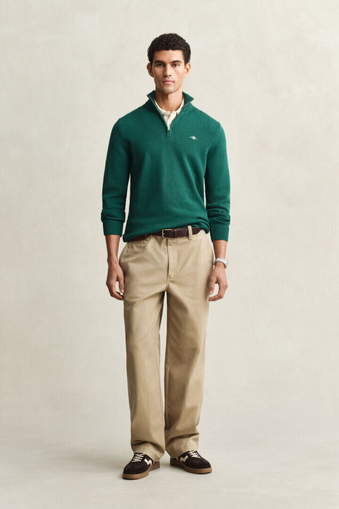 Casual Cotton Half-Zip Sweater Casual Cotton Half-Zip Sweater