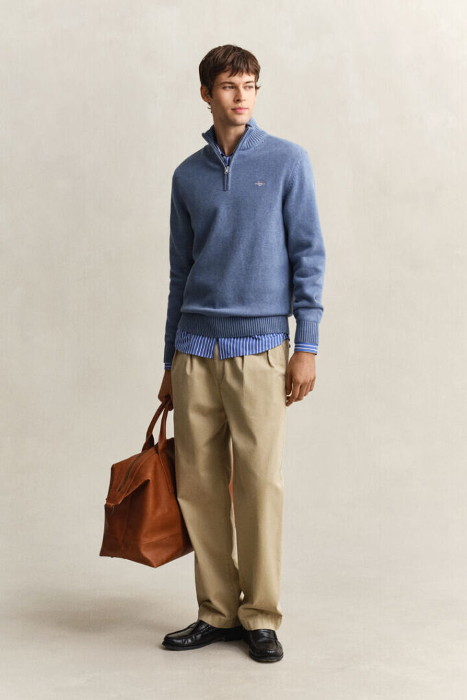 Casual Cotton Half-Zip Sweater Casual Cotton Half-Zip Sweater