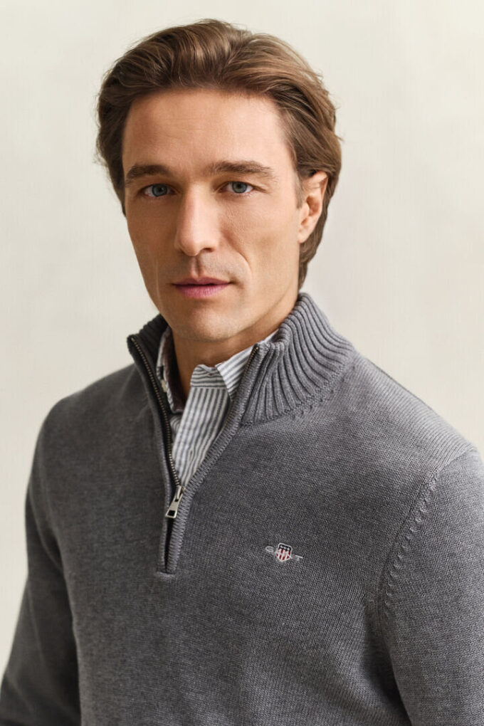 Casual Cotton Half-Zip Sweater Casual Cotton Half-Zip Sweater