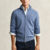 Casual Cotton Zip Cardigan