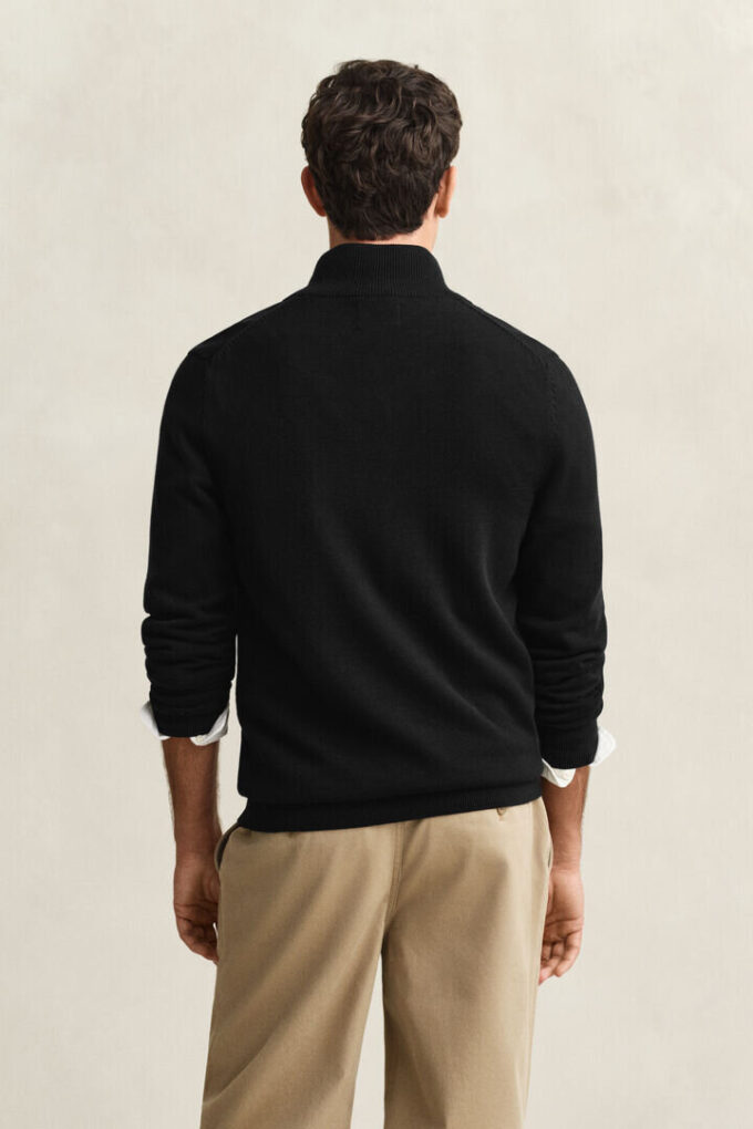 Casual Cotton Zip Cardigan