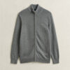 Casual Cotton Zip Cardigan