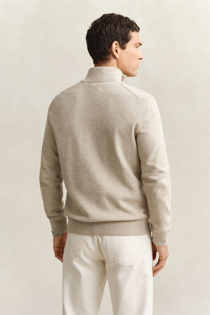 Casual Cotton Zip Cardigan Casual Cotton Zip Cardigan