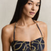 Chain Print Bikini Bandeau Chain Print Bikini Bandeau