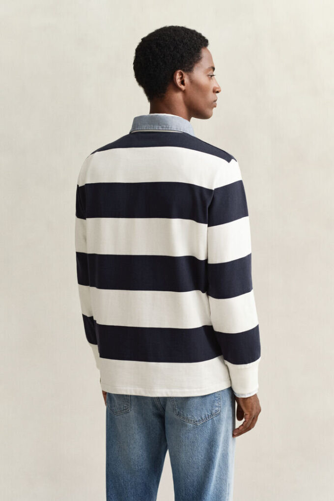 Chambray Collar Striped Heavy Rugger Chambray Collar Striped Heavy Rugger