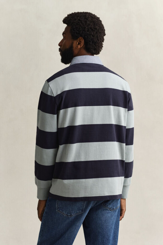 Chambray Collar Striped Heavy Rugger Chambray Collar Striped Heavy Rugger