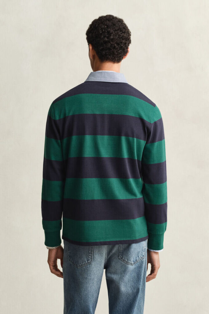 Chambray Collar Striped Heavy Rugger Chambray Collar Striped Heavy Rugger