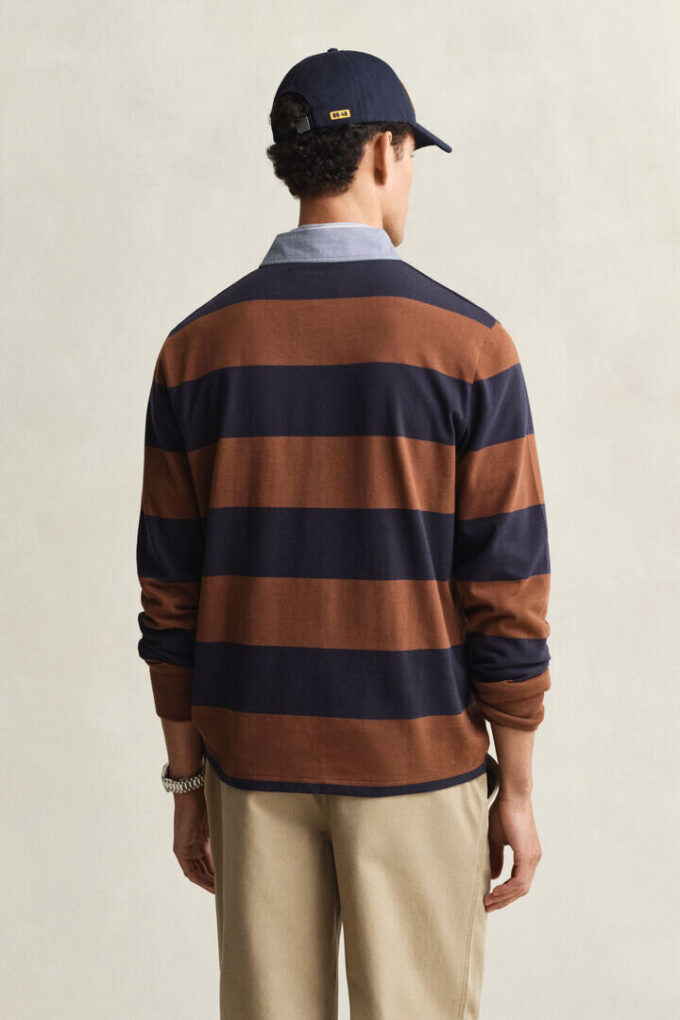 Chambray Collar Striped Heavy Rugger Chambray Collar Striped Heavy Rugger