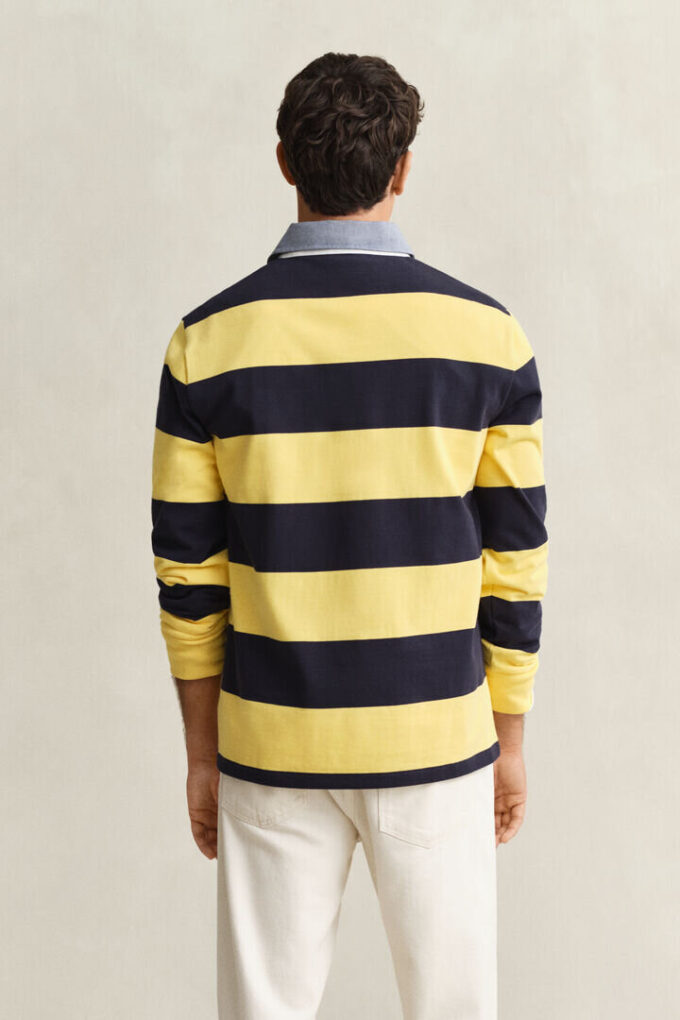 Chambray Collar Striped Heavy Rugger Chambray Collar Striped Heavy Rugger