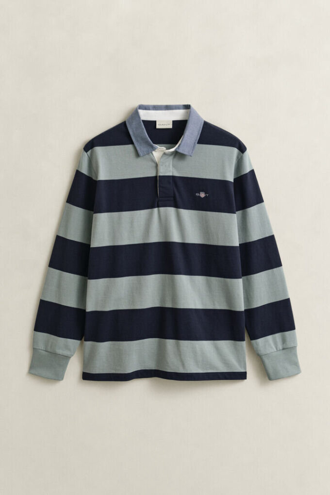 Chambray Collar Striped Heavy Rugger Chambray Collar Striped Heavy Rugger