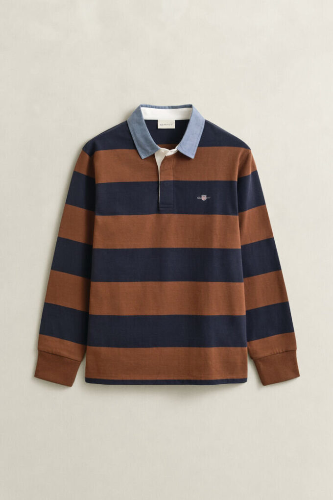 Chambray Collar Striped Heavy Rugger Chambray Collar Striped Heavy Rugger