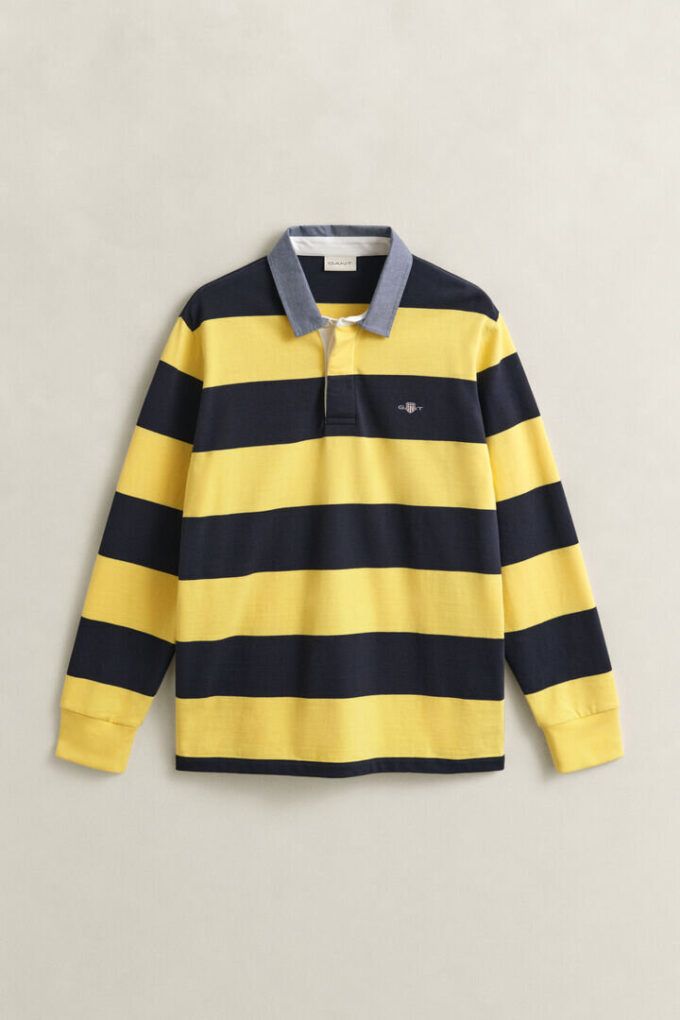 Chambray Collar Striped Heavy Rugger Chambray Collar Striped Heavy Rugger