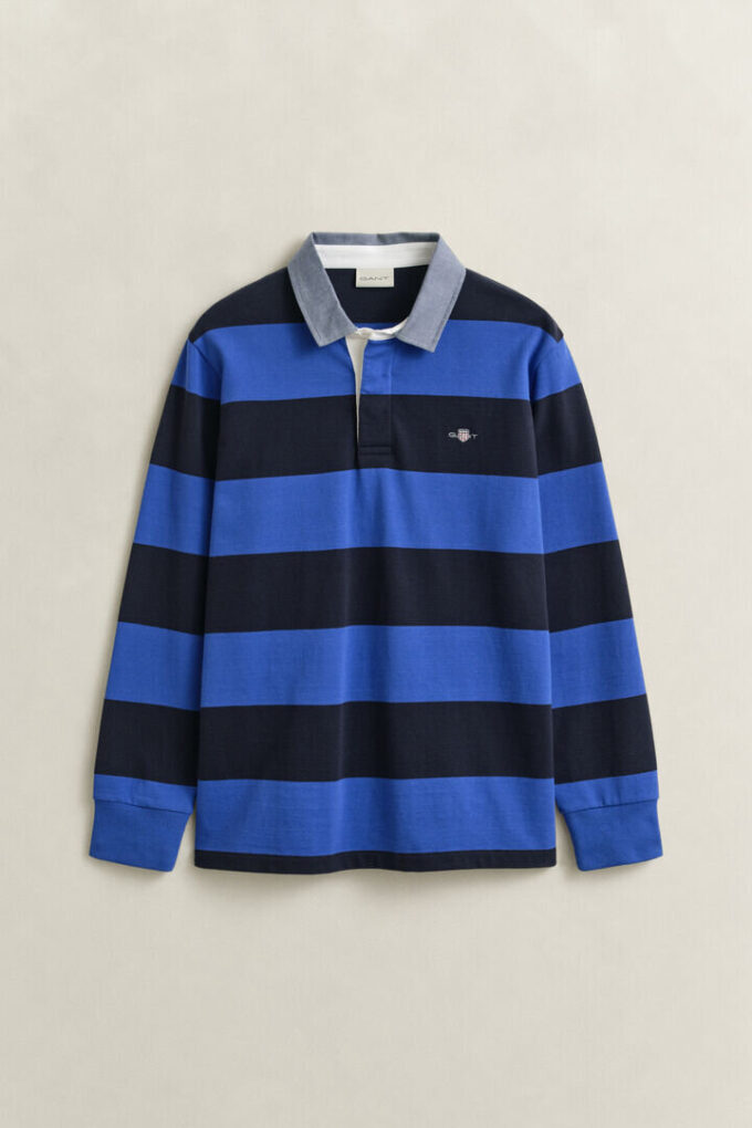 Chambray Collar Striped Heavy Rugger Chambray Collar Striped Heavy Rugger