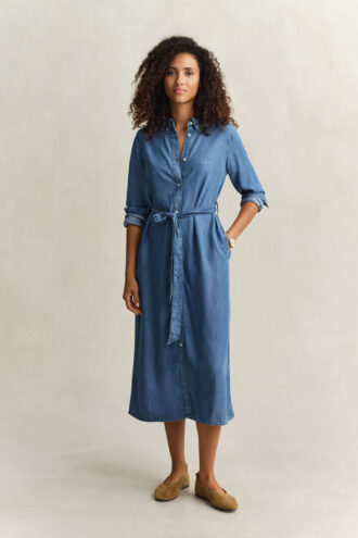 Chambray Shirt Dress