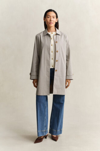 Checked Car Coat