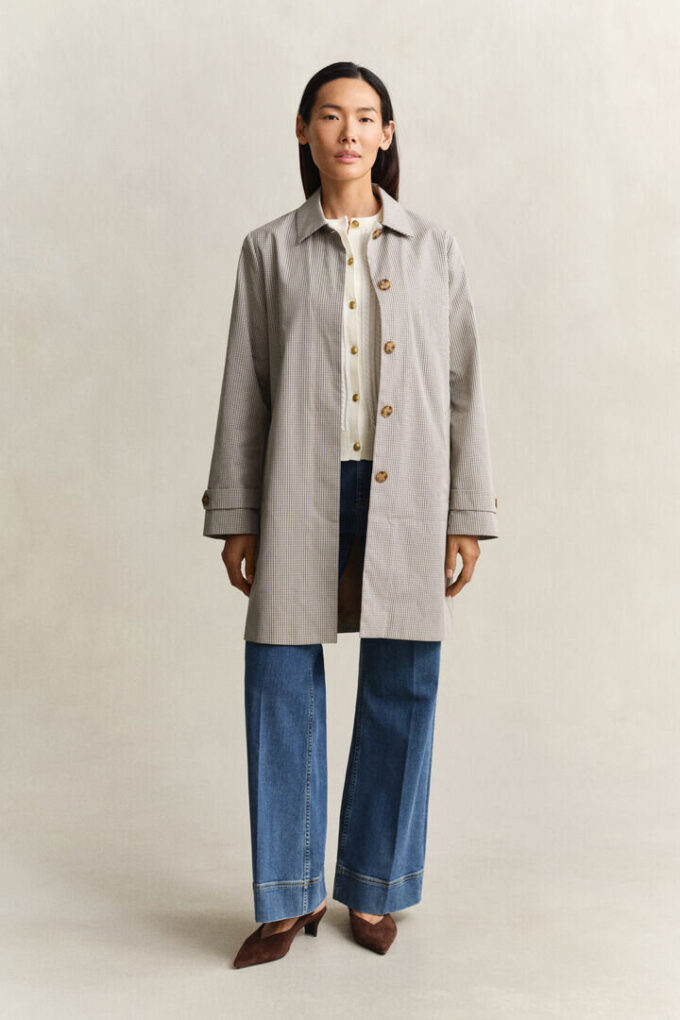 Checked Car Coat Checked Car Coat