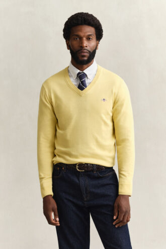 Classic Cotton V-Neck Sweater