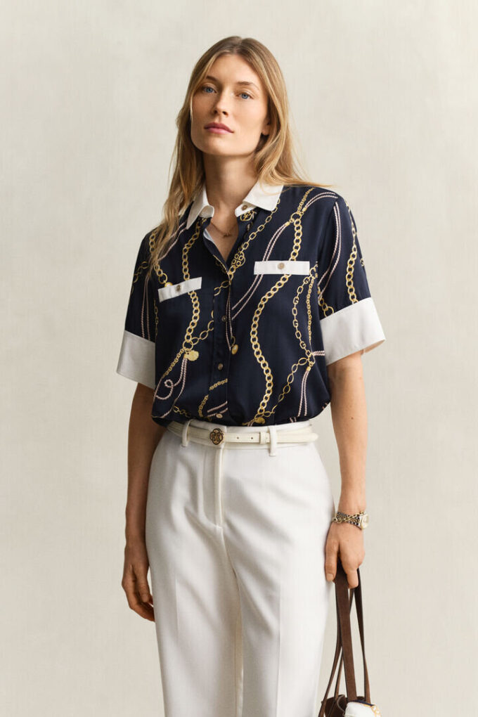 Contrast Blouse Contrast Blouse