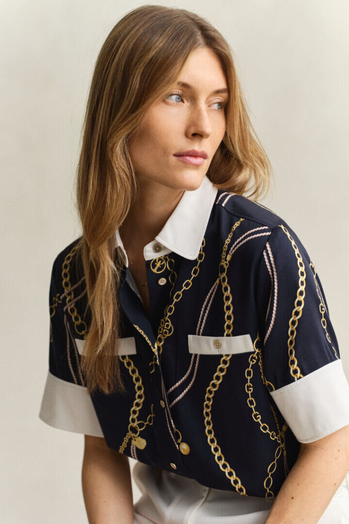 Contrast Blouse Contrast Blouse