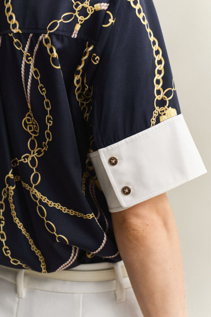 Contrast Blouse Contrast Blouse