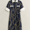 Contrast Shirt Dress