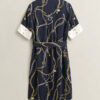 Contrast Shirt Dress