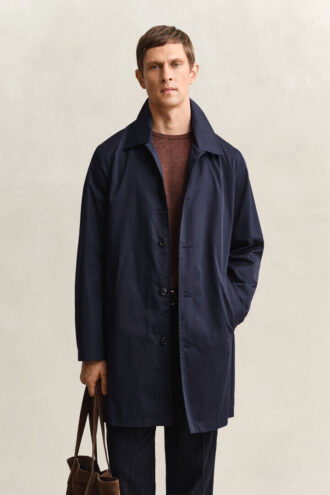 Cotton Blend Car Coat